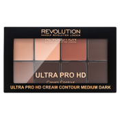 Makeup Revolution Ultra Pro HD Cream Contour Palette multifunkcionalna paleta Medium Dark 20 g