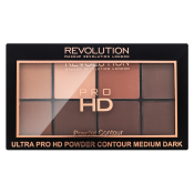Makeup Revolution Ultra Pro HD Powder Contour Palette multifunkcionalna paleta Medium Dark 20 g