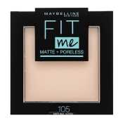 Maybelline Fit Me! Matte + Poreless Powder pudr s matujícím účinkem 105 Natural Ivory 9 g