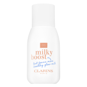 Clarins Milky Boost Foundation tónující a hydratační emulze pro sjednocenou a rozjasněnou pleť 03 Cashew 50 ml