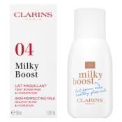 Clarins Milky Boost Foundation tónující a hydratační emulze pro sjednocenou a rozjasněnou pleť 04 Auburn 50 ml
