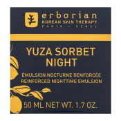 Erborian Yuza Sorbet Night Reinforced Nighttime Emulsion suero facial nocturno con efecto hidratante 50 ml