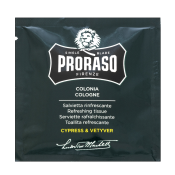 Proraso Cypress And Vetiver Refreshing Tissues 6 Pieces zklidňující pleťové ubrousky pro citlivou a suchou pleť