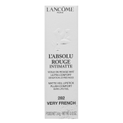 Lancôme L'Absolu Rouge Intimatte rtěnka s matujícím účinkem 282 Very French 3,4 g