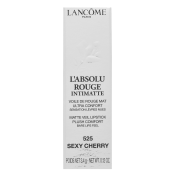 Lancôme L'Absolu Rouge Intimatte rtěnka s matujícím účinkem 525 Sexy Cherry 3,4 g