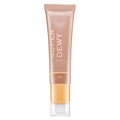 Makeup Revolution Super Dewy Skin Tint Moisturizer tónující a hydratační emulze Tan 55 ml