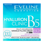 Eveline Hyaluron Clinic Day And Night Anti-Wrinkles Cream 60+ omlazující pleťový krém proti vráskám 50 ml