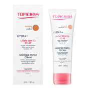 Topicrem HYDRA+ tónovací barevný krém Radiance Tinted Cream SPF40 - Medium 40 ml