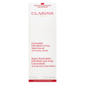 Clarins Super Restorative Décolleté And Neck Concentrate liftingový krém na krk a dekolt pro zralou pleť 75 ml