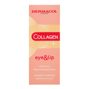 Dermacol Collagen+ krema za posvjetljivanje i pomlađivanje lica Eye & Lip Intensive Rejuvenating Cream 15 ml