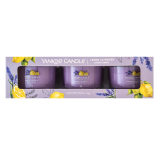 Yankee Candle Lemon Lavender votivní svíčka 3 x 37 g