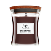 Woodwick Smoked Walnut & Maple scented candle 85 g