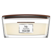 Woodwick White Tea & Jasmine lumânare parfumată 453,6 g