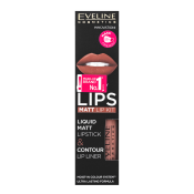 Eveline OH! My Velvet Lips Matt Lip Kit lip kit voor een mat effect 02 Milky Chocolate 4,5 ml