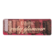 Eveline Ruby Glamour Palette paleta sjenila 12 g