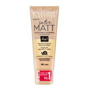 Eveline Satin Matt Mattifying & Covering Foundation 4in1 tekutý make-up s matujícím účinkem 101 Ivory 30 ml