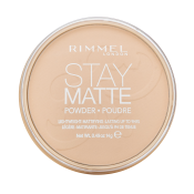 Rimmel London Stay Matte Long Lasting Pressed Powder puder z formułą matującą 001 Transparent 14 g