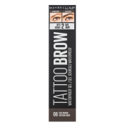 Maybelline Tattoo Brow Waterproof Gel voděodolný gel na obočí 06 Deep Brown 5 ml