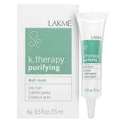 Lakmé K.Therapy Purifying Matt Mask peeling șampon pentru păr gras 6 x 15 ml