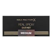 Max Factor Real Brow Real Brow Duo Kit sada na úpravu obočí 002 Medium 3,3 g