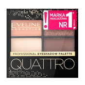 Eveline Quattro Professional Eyeshadow Palette paletka očných tieňov 6 3,2 g