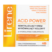 Lirene Acid Power Revitalizing Face Cream pleťový krém pro sjednocení barevného tónu pleti 50 ml