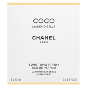 Chanel Coco Mademoiselle - Twist and Spray parfémovaná voda pro ženy 3 x 20 ml