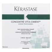 Kérastase Fusio-Dose Concentré Vita-Ciment Intensive Reconstr vlasová kúra pro oslabené vlasy 15 x 12 ml
