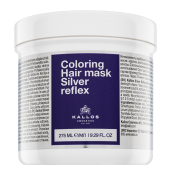 Kallos Silver Reflex Hair Mask neutralizujúca maska pre platinovo blond a šedivé vlasy 275 ml