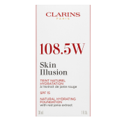 Clarins Skin Illusion Natural Hydrating Foundation течен фон дьо тен с овлажняващо действие 108.5 Cashew 30 ml