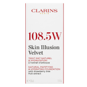 Clarins Skin Illusion Velvet Natural Matifying & Hydrating Foundation vloeibare make-up met matterend effect 108.5W Cashew 30 ml