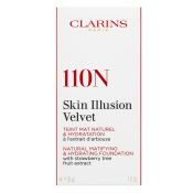 Clarins Skin Illusion Velvet Natural Matifying & Hydrating Foundation vloeibare make-up met matterend effect 110N Honey 30 ml