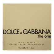 Dolce & Gabbana The One woda perfumowana dla kobiet 75 ml