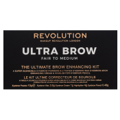 Makeup Revolution Ultra Brow Palette Fair To Medium paleta za šminkanje obrva