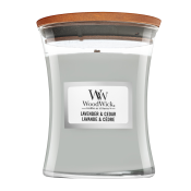 Woodwick Lavender & Cedar scented candle 275 g
