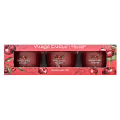 Yankee Candle Black Cherry świeca wotywna 3 x 37 g