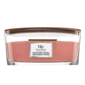 Woodwick Pressed Blooms & Patchouli lumânare parfumată 453,6 g