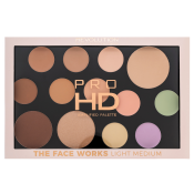 Makeup Revolution Pro HD Amplified Palette multifunctioneel palet The Face Works Light Medium 15 g