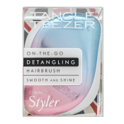 Tangle Teezer On-The-Go Detangling Hairbrush Pink & Blue Chrome kefa na vlasy pre ľahké rozčesávanie vlasov