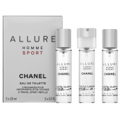 Chanel Allure Homme Sport - Refill toaletná voda pre mužov 3 x 20 ml