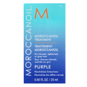 Moroccanoil Purple Treatment hranjivo ulje za platinasto plavu i sijedu kosu 25 ml