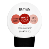 Revlon Professional Nutri Color Filters 3in1 Cream vyživující maska s barevnými pigmenty pro oživení barvy 740 Light Copper 240 ml