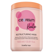 Inebrya Ice Cream Keratin Restructuring Mask učvršćujuća maska s keratinom 1000 ml