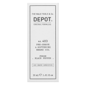 Depot olej No. 403 Pre-Shave & Softening Beard Oil Fresh Black Pepper 30 ml