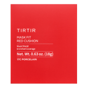 TIRTIR Mask Fit Red Cushion maquillaje de larga duración 17C Porcelain 18 g