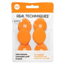 Real Techniques Mini Miracle Concealer Puff 6 Pack gąbka do makijaż