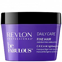 Revlon Professional Be Fabulous Fine C.R.E.A.M. Lightweight Mask posilující maska pro jemné vlasy 200 ml