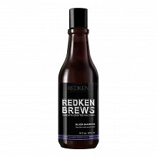 Redken Brews Silver Shampoo posilující šampon pro šedivé vlasy 300 ml