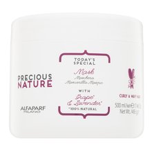 Alfaparf Milano Precious Nature Today's Special Mask Grape & Lavender uhlazující maska pro vlnité a kudrnaté vlasy 500 ml