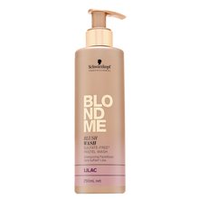 Schwarzkopf Professional BlondMe Blush Wash Lilac barevný šampon pro vytvoření fialového pastelového efektu 250 ml